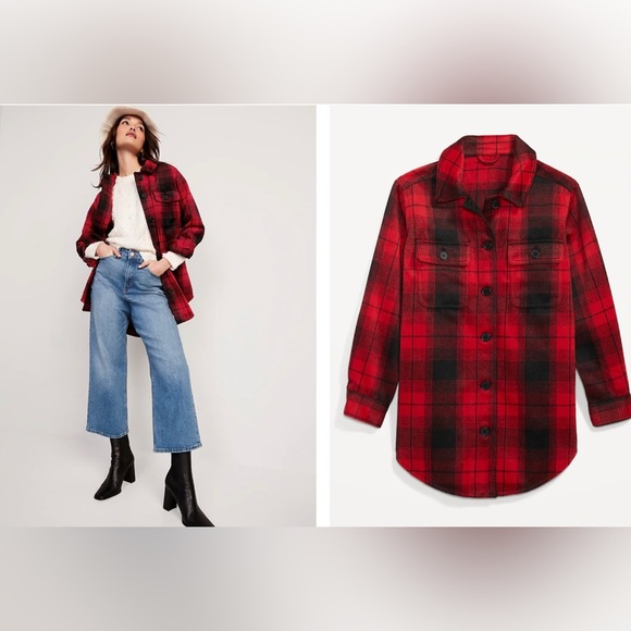 NWT.  Women’s Old Navy Shacket with side pockets - Picture 2 of 4